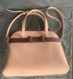 Kate Spade Kirk Park Saffiano Leather Bag Satchel Bow Handbag NWT