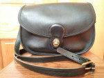 Coach Shoulder / Crossbody Bag #9954 "Prairie" Black Leather USA(1994)