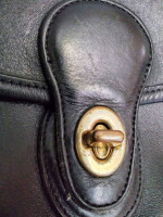 Coach Shoulder / Crossbody Bag #9954 "Prairie" Black Leather USA(1994)