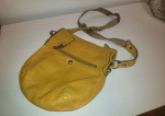 B. Makowsky Leather Mustard cross Body Bag Purse