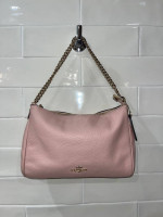 Gorgeous Pink Coach Purse Carrie Crossbody Bag Rose
