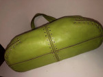 Michael Kors Lime Green Studded Leather HandBag Shoulder Bag Purse