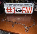 LITTLEARTH LICENSE PLATE PURSE #1 GEORGIA FAN OFFICIALLY LICENSED BAG
