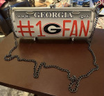 LITTLEARTH LICENSE PLATE PURSE #1 GEORGIA FAN OFFICIALLY LICENSED BAG