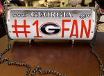 LITTLEARTH LICENSE PLATE PURSE #1 GEORGIA FAN OFFICIALLY LICENSED BAG