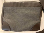 Brooks Brothers Wool Leather Messenger Bag