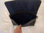 Brooks Brothers Wool Leather Messenger Bag