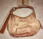 Muxo, by Camila Alves Tan Leather Hobo Bag