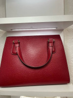 Red Gucci Leather travel bag
