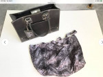 WILSON LEATHER LARGE LAPTOP BAG PADDED BRIEFCASE PEWTER NEW