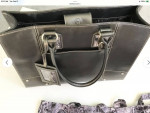 WILSON LEATHER LARGE LAPTOP BAG PADDED BRIEFCASE PEWTER NEW
