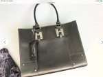 WILSON LEATHER LARGE LAPTOP BAG PADDED BRIEFCASE PEWTER NEW