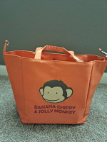 Banana chippy a jolly monkey tote bag