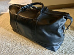Coach Leather Weekend Bag - Black