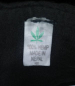 100% Hemp Fabric Shoulder Bag