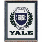 Yale University Seal Knit Blanket - New in bag