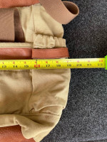 Leather Trimmed Canvas Bag