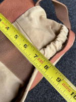 Leather Trimmed Canvas Bag