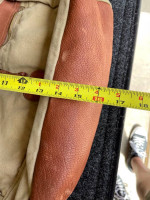 Leather Trimmed Canvas Bag