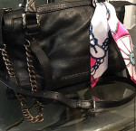 Black BURBERRY Leather crossbody bag