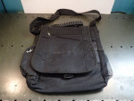 Black Nylon Crossbody Messenger Bag with Adjustable Strap: New!