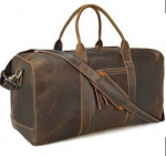 New Polare leather duffle bag