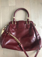 Cole Haan Burgundy Leather Shoulder Bag
