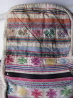 Vintage Embroidered Multi-Zippered-Pockets Shoulder/Cross Body Bag
