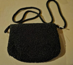 La Regale Vintage Black/Gold Beaded Shoulder Bag