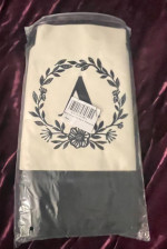 Canvas Monogram tote and makeup/pencil bag letter “A” bag