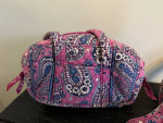 Vera Bradley purple purse and bag combo matching set