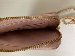 Tory Burch Savannah Quilted Chain Wallet Crossbody Shoulder Bag Shell