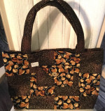 Beautifully Handcrafted Tote Bag - Magnetic Snap Closure - Two Pockets