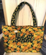Beautifully Handcrafted Tote Bag - Magnetic Snap Closure - Two Pockets