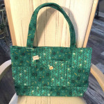 Beautifully Handcrafted Tote Bag - Magnetic Snap Closure - Two Pockets
