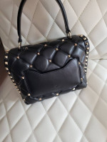 VLTN Valentino Rockstud Romanstud black leather handbag bag