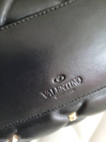 VLTN Valentino Rockstud Romanstud black leather handbag bag