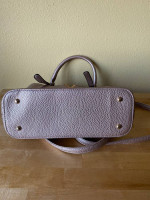 NEW Silver Pebbled Brass "V" Hand Bag Purse 8"x12"x5"