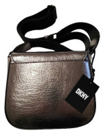 DKNY Bag cross Body Black adjustable bronze silver HW medium women Val