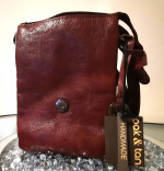 Cak & Tan Bag cross Body burgundy adjustable small women Linzia Valent