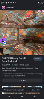 Gucci back pack /bag authentic
