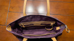 Michael Kors KELSEY Nylon Tote Shoulder Bag Purse Damson (PURPLE)