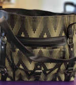 ☘️SPRING SALE☘️Chevron Vinyl Large Purse/Oversize Bag