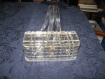 1950's clear Lucite hand bag