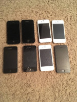 (8) iPhone 4,4s,5 Parts Lot