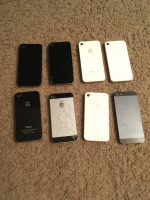 (8) iPhone 4,4s,5 Parts Lot