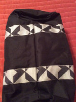 Twelve NYC smaller black Duffel bag. Adjustable shoulder strap.