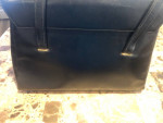Vintage Black leather Chic De Paris Bag Handbag