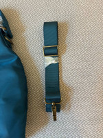 167-RTT New With Tags Travelon Hobo Bag Teal RFID Blocking With Extra Strap
