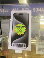 iPhone 15 pro white titanium new in box